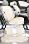 Vodina Series Thai Feather Pocket Car Seat Cushion Set Seat Protection Cover Front Rear Set Beige