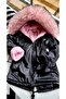 Girl's Plush Inside / Imported Fur Hood / Leather Outer Coat (One Size Larger Can Be Preferred) - 2