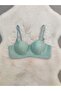 Women's Laser Cut Seamless Padded Striped Underwire-Free Bra - 3