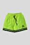 Yellow - black Mesh Dark Blue Pocketed Men's Swim Shorts ABM2463-7 - 3