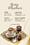 Gold Porcelain Cup Set with Tray Groom Coffee-Word Engagement Turkish Coffee Coffee Cup - 4