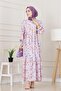 Floral Beach Dress-Purple - 2