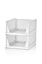 Set of 3 White Multi-Purpose Sliding Shelves for Clothing and Home Accessory Organization - 6