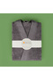 Soft Premium Unisex Bathrobe - Anthracite - L / XL - 3