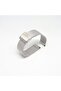 20mm Silver Color Mesh Fine Mesh Steel Plated Metal Watch Band - 2