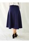 Dark Blue Six Piece Maxi Woven Belted Skirt - 6