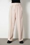 Women's Stone Pleated High Waist Button Closure Fabric Palazzo Pants - 7