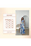 Blue Patterned Flared Belted Design Jumpsuit - 6