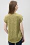 Women's Pistachio Green V-Neck Single Pocket Blouse 650-2186 - 5