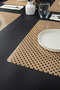 طقم من 4 قطع من مفارش طاولة هازيران منقوشة مقاس 45 × 30 سم (4 قطع) لتزيين طاولة الطعام المنزلية - 6