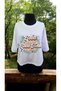 White Women's Oversize Crew Neck Printed Crop T-Shirt - 2