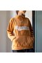Light Brown Vennichten Turtleneck Half Zipper Unisex Fleece - 2