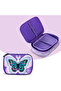 18" Set of 3 Backpack w/ Lunch Bag and Pencil Case - 3D Butterfly Purple - 7