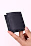 BASE. POLO ASSN. 7618 GENUINE LEATHER WALLET CARD HOLDER NAVY BLUE - 2