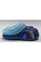 Furry Inside and Outside Eva Boy's Home, School and Street Slippers Blue - 5
