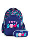School Bag w/ Pencil Case 16" - Berry Good Blue