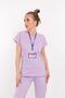 Unisex Lilac Lycra Doctor Nurse Hospital Scrubs Shift Uniform Set - 2
