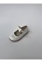 Girl's White Patent Leather Orthopedic Ballerina Shoes with Velcro Bow - 2