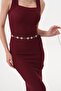 Flower Patterned Women's Chain Belt, Jacket Belt, Shirt Belt, Pantalon Belt - 2