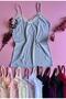 9 Pieces (ALL COLORS IN STOCK) Thin Rope Strap Cotton and Lycra Lace Detailed Athlete - 5