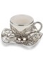 Coffee Cup Turkish Coffee Metal Cup Set Copper Coffee Cup with Tray and Moka Pot 2-Piece - 4