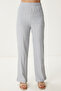 Belted Vest Palazzo Knitted Suit Gray Lby0002 - 4