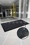 Entrance with ramp moisture and dust absorber apartment, shop and workplace mat black