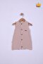 100% Cotton Muslin Baby Girl and Boy Wide Strap Snap Romper 22405 - 2