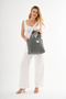 Seaweedd Large Size Waxed Canvas Shoulder and Hand Bag High School and University School Bag (Width: 32 Length: 29) - 3