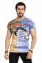 Ct684 eagle patterned skull colorful t-shirt - 2