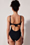 Black Basic Miracle Corseted Swimsuit - 2