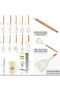Areks Silicone 11-Piece Ladle Set Heat Resistant; Ladle-Beater-Pasta Ladle- Spatula with Stand - 3