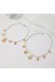 Aresta 2 Pieces Pearl Stone Vintage Necklace Set with Flowers and Hearts - 5