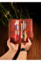 Genuine Leather Handmade Long Wallet with Phone Compartment Men Women Vintage Wallet