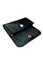 Genuine Leather Snap Card Holder - 2