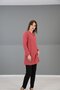 O-Neck Long Sleeve Blouse-Brick - 5