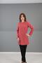 O-Neck Long Sleeve Blouse-Brick - 7