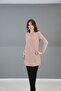 Zero Neckline Long Sleeve Blouse-Stone - 4
