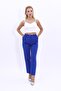 Pleated Classic Pipe Leg Trousers-Sax - 5