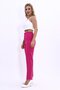 Elastic Tight-Legged Trousers-Fuchsia