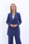 Indigo Long Classic Blazer Jacket - 5
