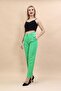Pleated Classic Pipe Leg Trousers Light Green