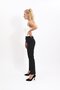Elastic Tight-Legged Trousers-Black - 3