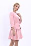 Zero Collar Plain Short Jacket-Powder - 1015100 - 5