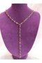 Colored Stone Heart Y Necklace – Y Model - 2