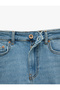 High Waist Skinny Fit Mini Denim Shorts - with Frayed Pockets - 7