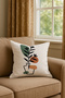 Bohemian Flower Pot Patterned Modern Style Digital Printing Set of 2 Throw Pillow Cases - 3