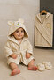 Newborn Baby Lamb Pattern Towel Bathrobe Set Organic - Baby Birth Gift - 5