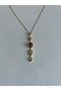 Red Stone Y Steel Women's Necklace - 4