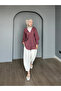 Modal Fabric V-Neck Buttoned Hijab Women's Shirt - 5